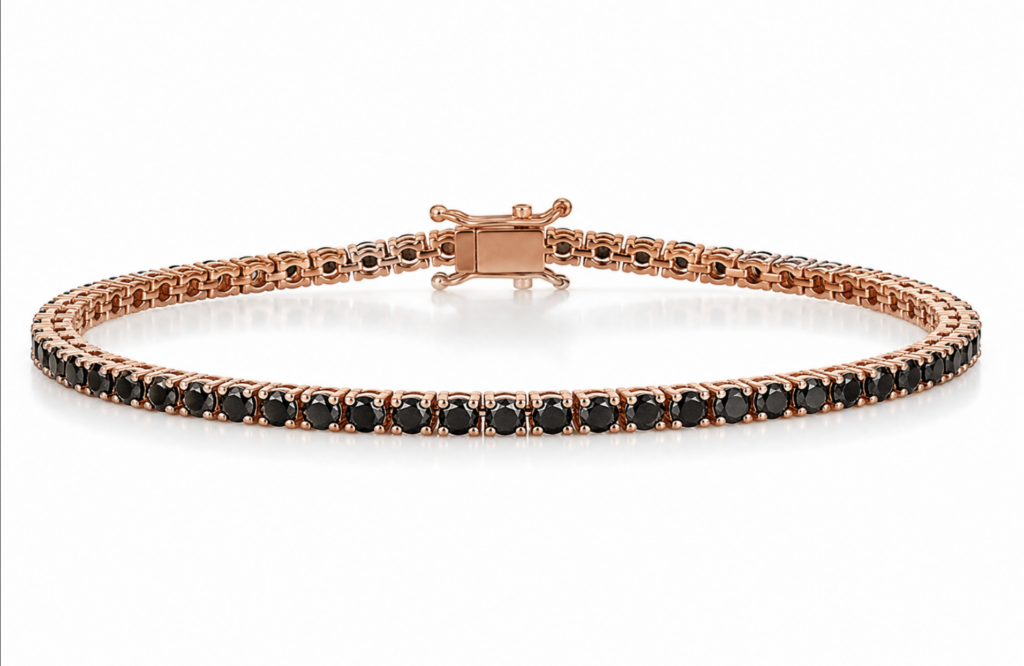Black Diamond Tennis Bracelt