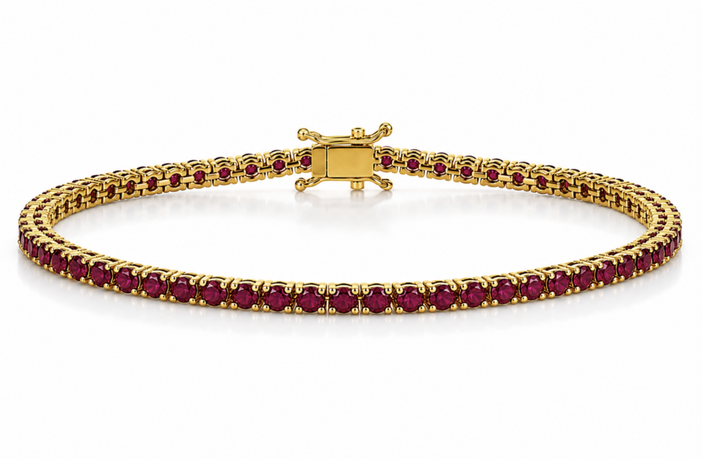 Ruby Tennis Bracelet