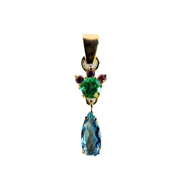 Zaphire and Emerald Pendant