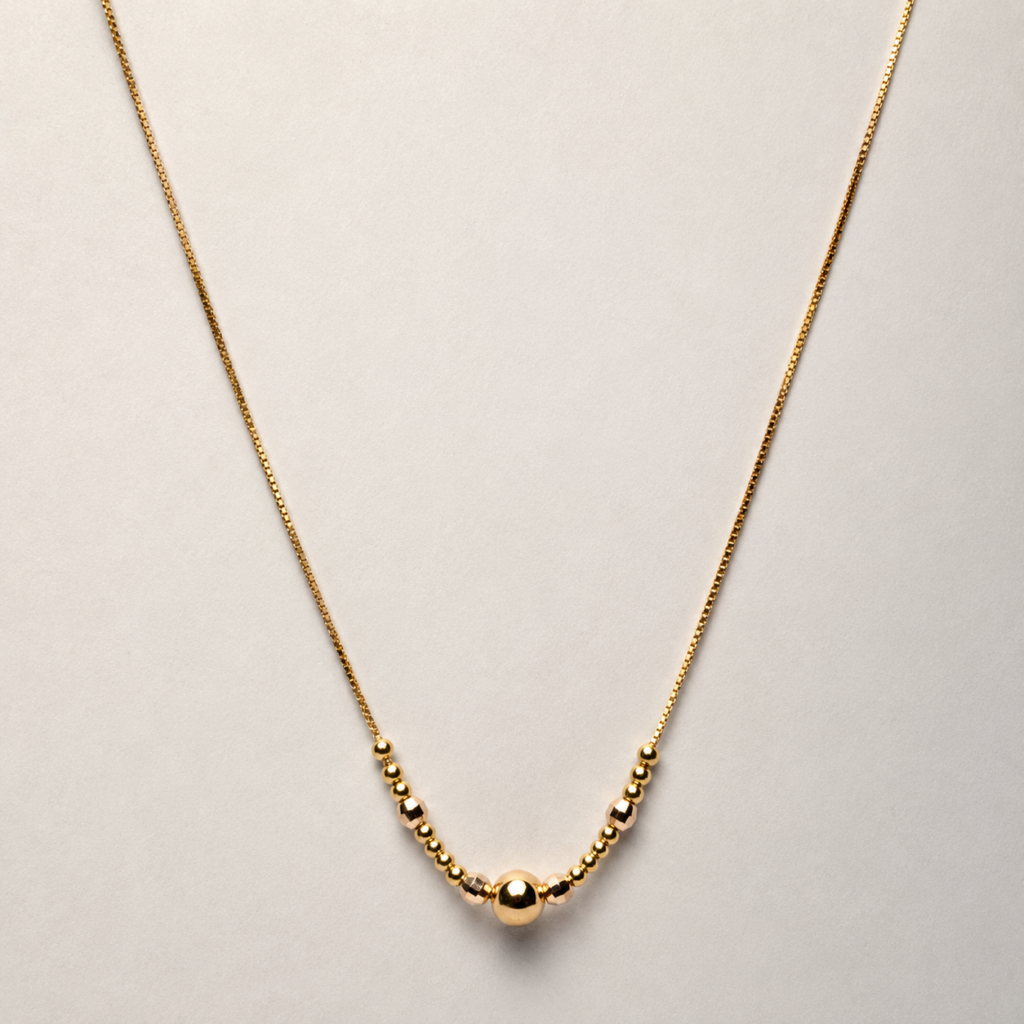 Gold Beaded Necklace
