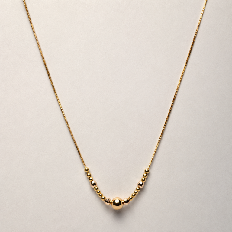 Gold Beaded Necklace